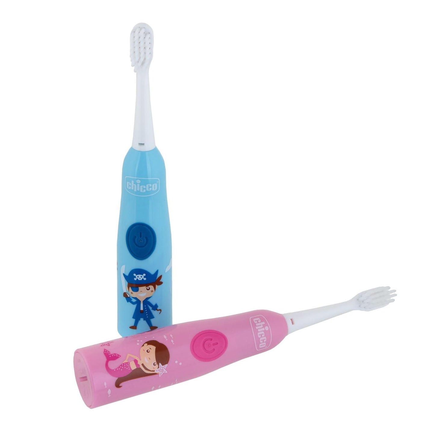 Chicco Spazzolino Elettrico Bambini, Setole Morbide, Delicato Sulle Gengive, Con Batterie Sostituibili E Testina Di Ricambio, Rosa, 3 Mesi+