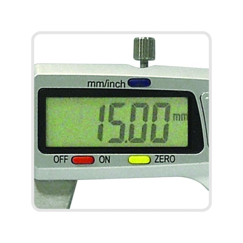 METRICA Calibro Digitale ±0.02 in Acciaio Inox 150mm con Numeri Giganti (11mm)