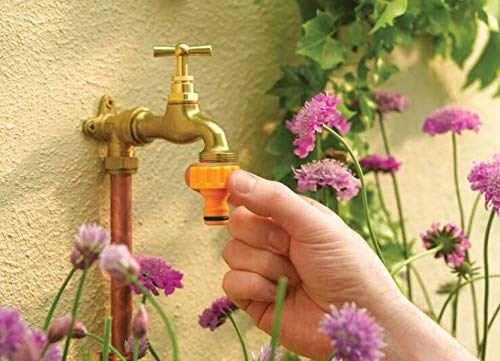 HOZELOCK Connettore Rapido Rubinetto per Tubo Irrigazione da Giardino Ø19 mm