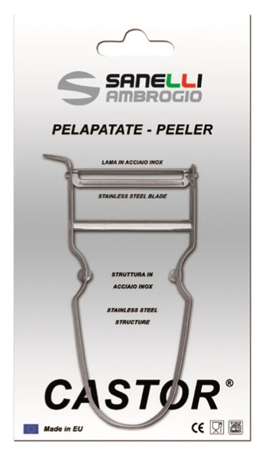 SANELLI AMBROGIO Pelapatate Castor lama inox su cartoncino