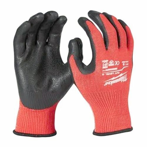 MILWAUKE 12 Paia Guanti da Lavoro Spalmati Nitrile +Rete, Antitaglio Categoria C