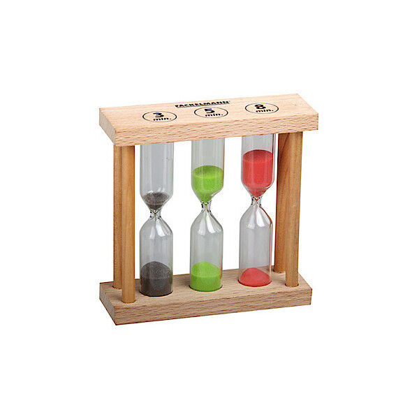 FACKELMANN | Clessidra per tè Timer The Tisane 3-5-8 minuti Sabbia Colorata
