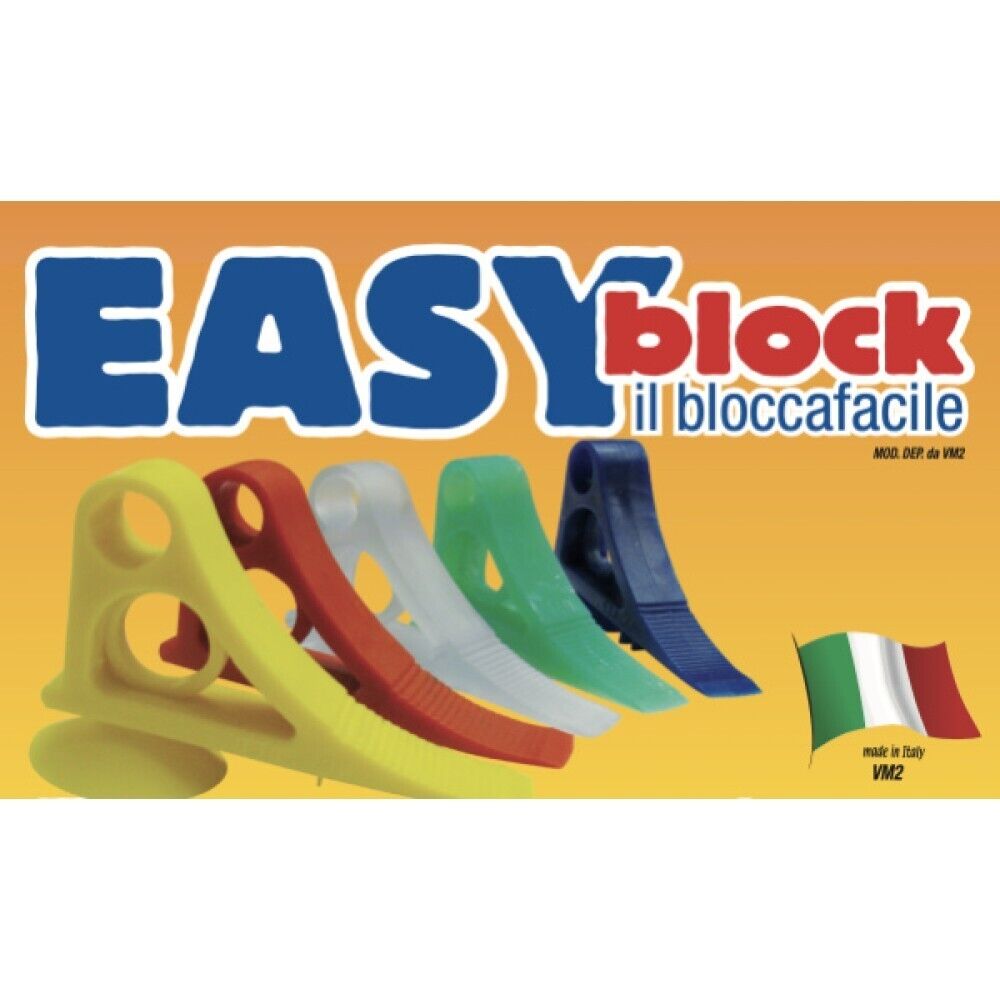 EASY BLOCK Multiuso Blocca Porta e Finestre Salvamaniglia Salvamuri con Ventosa