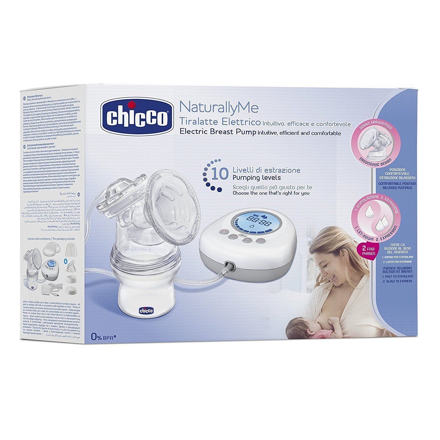 CHICCO | Tiralatte Elettrico Intuitivo NaturallyMe Tira Latte 220V