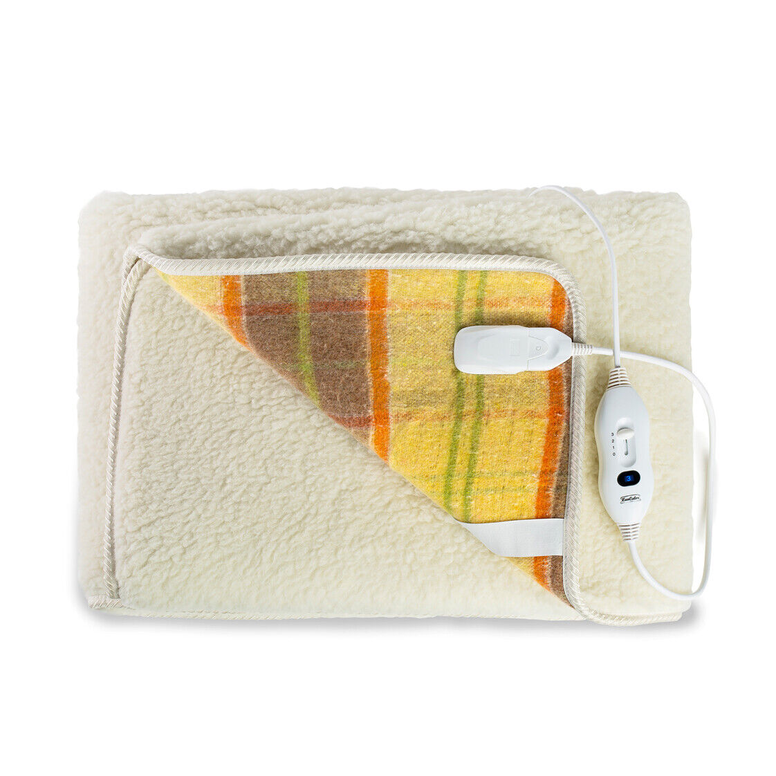 LANCALOR Scaldanotte Maxi 500gr/mq 100% Lana Lavabile Copri Materasso Elettrico