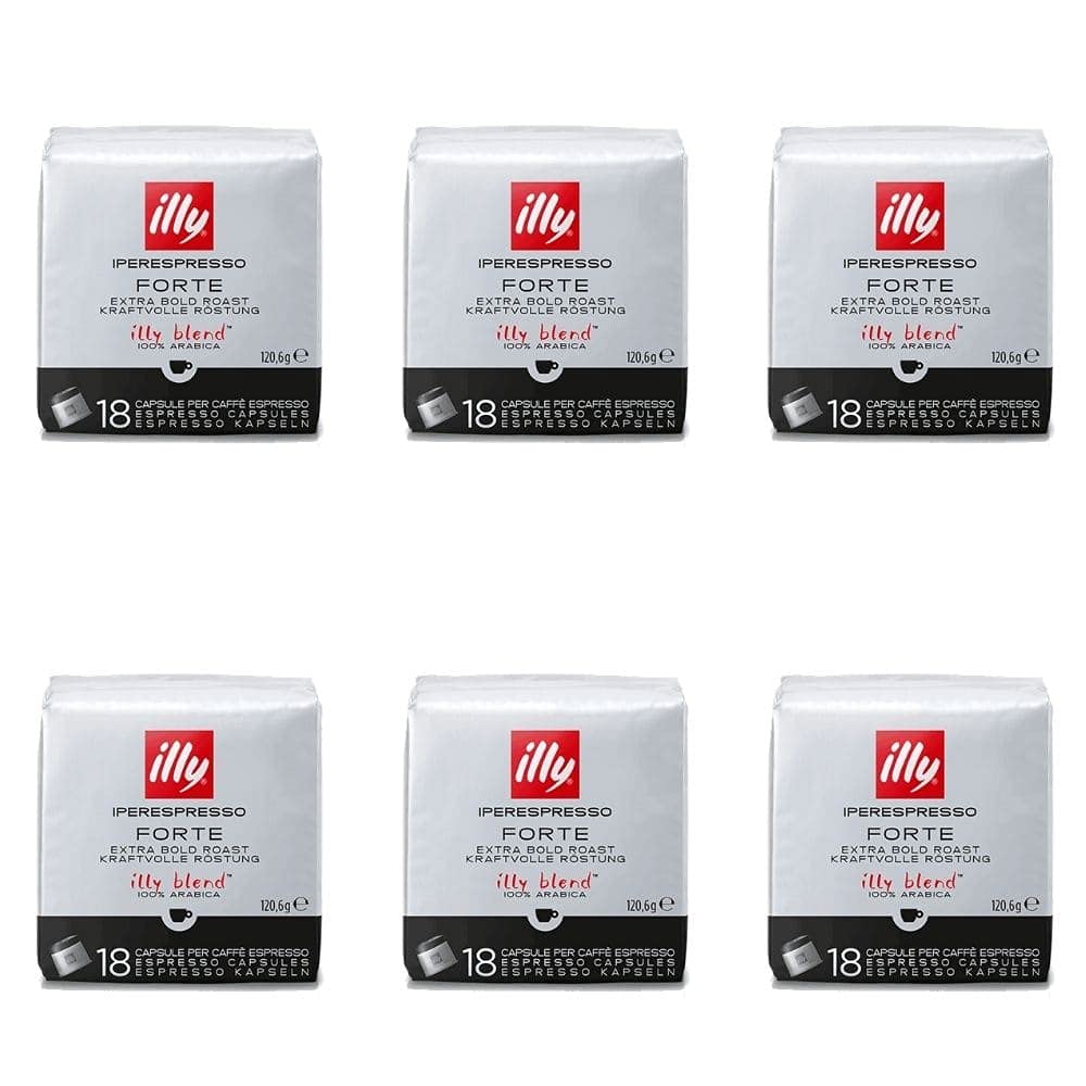 108 Capsule Cialde Caffè illy Iperespresso Tostato Forte Nero Gusto Ricco e Deciso 100% Arabica