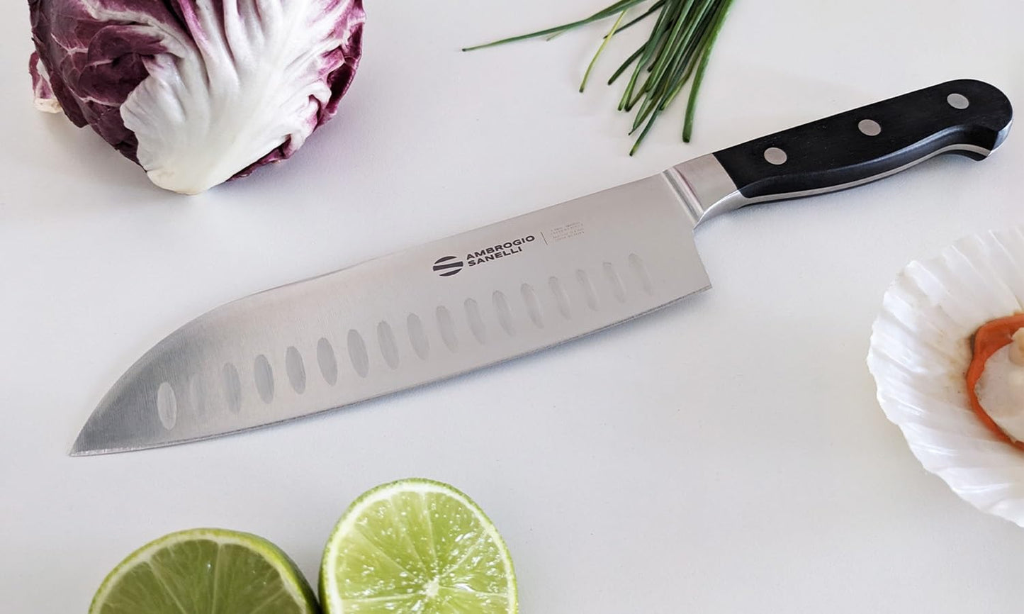 Ambrogio Sanelli, Maitre Coltello Disosso, Coltello Cucina per Disossare con Lama Liscia in Acciaio Inox all'Azoto 16 cm e Manico Ergonomico, Coltelli da Cucina Professionali, Made in Italy