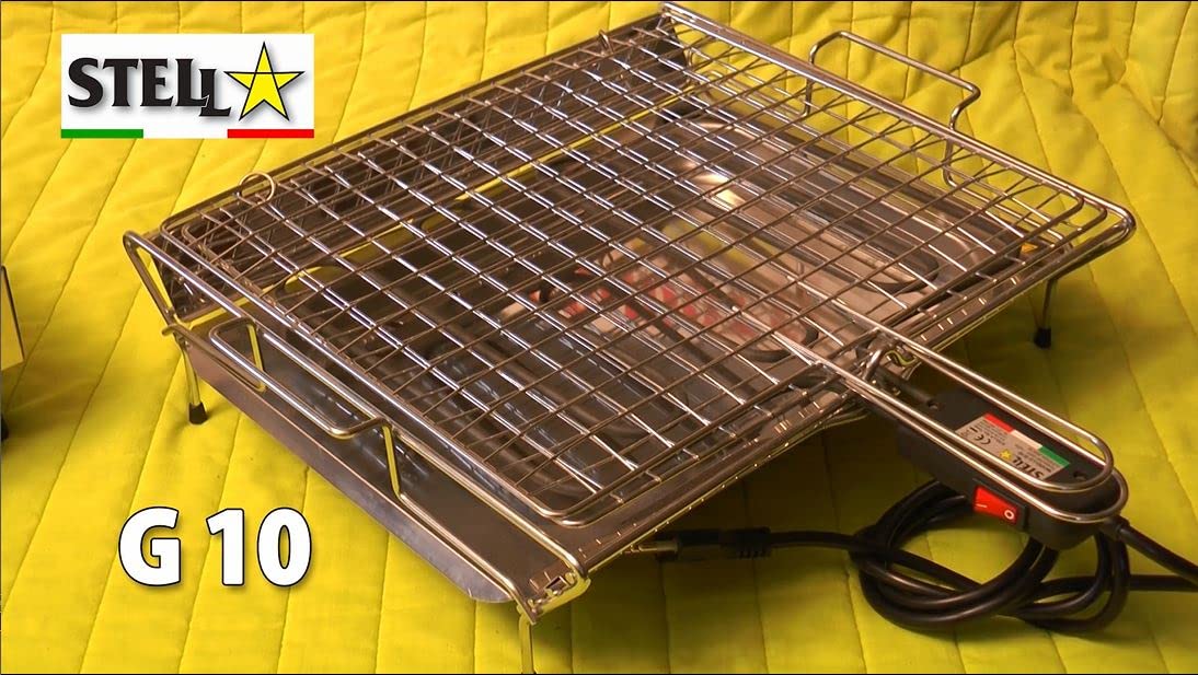 Electric grill in stainless steel 2700 Watt Made in Italy La Stella - G10