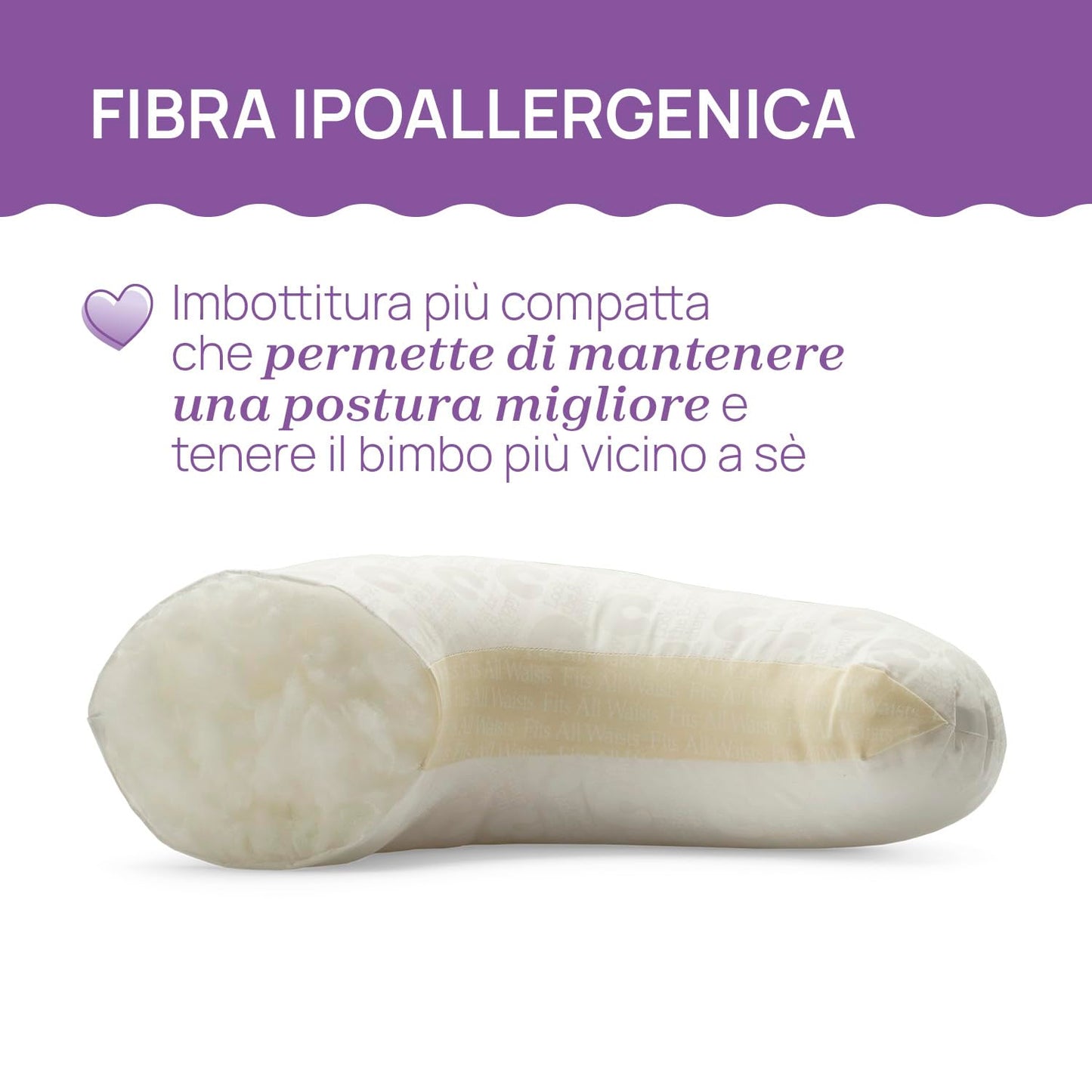 Boppy Cuscino Allattamento Deluxe, Supporto per Allattamento al Seno e con Biberon, Forma Ergonomica con Supporto per Mamma e Bambino, Imbottitura Piena, Sfoderabile e Lavabile in Lavatrice, 0M+