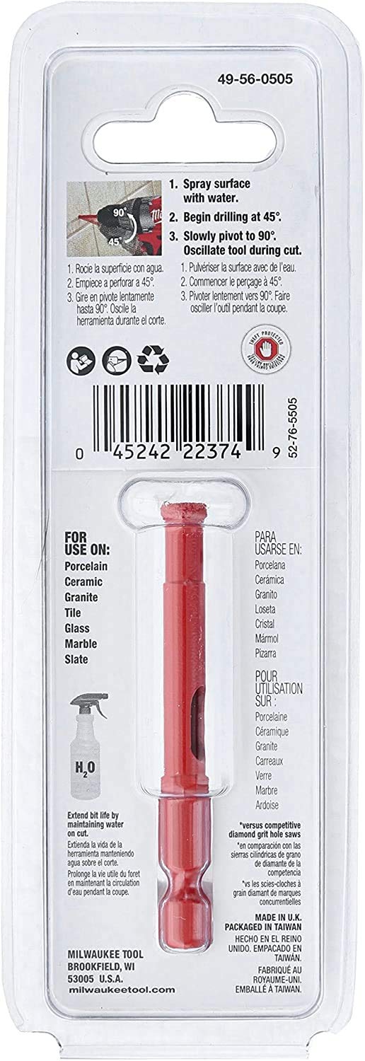 MILWAUKEE | Diamond Plus™ Punta Diamantata 6mm 1/4"Hex. Attacco Esagonale