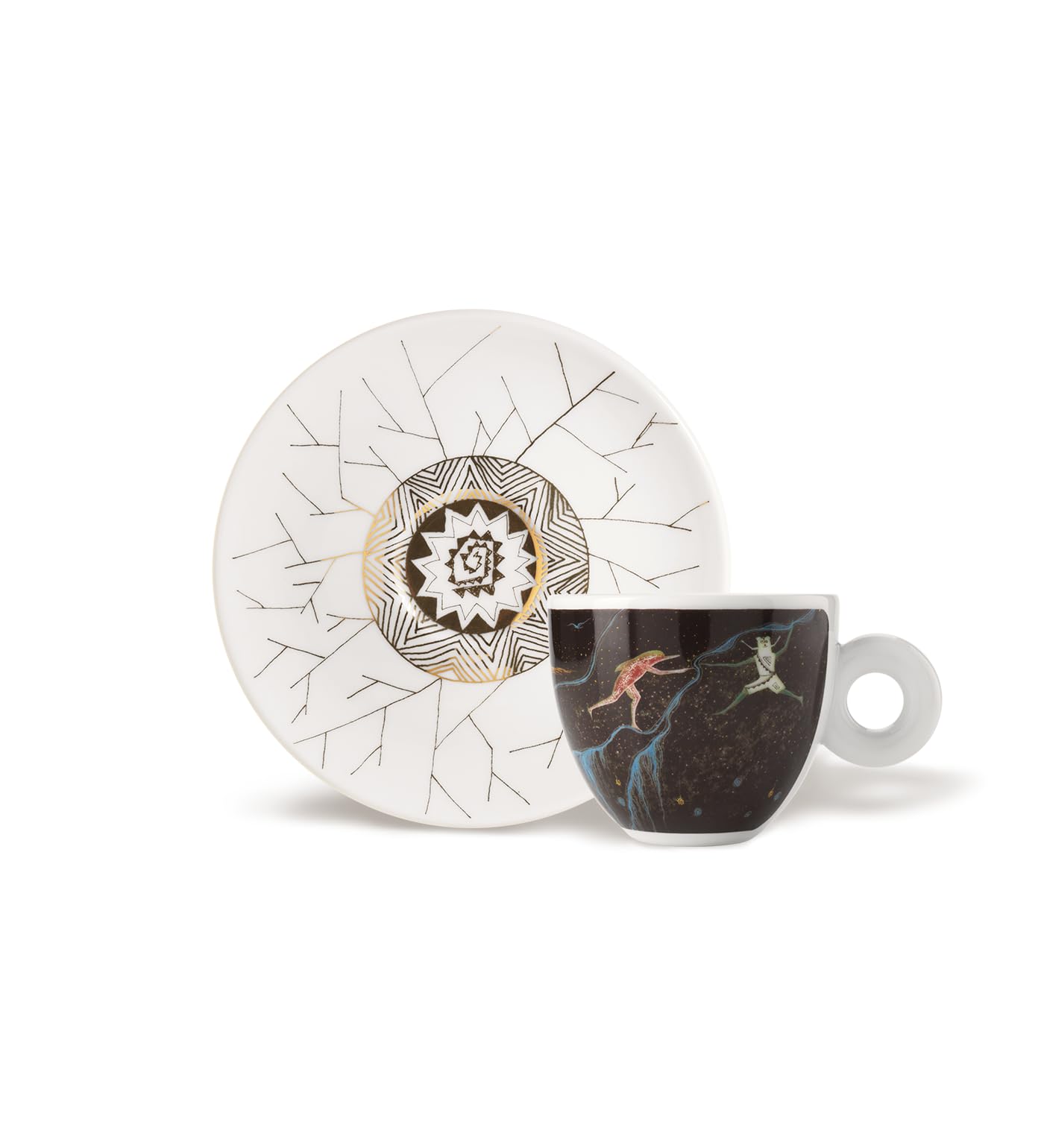 illy 24959 Set da 2 Tazze Da Cappucino Art Collection Biennale 2024 | Decoro B
