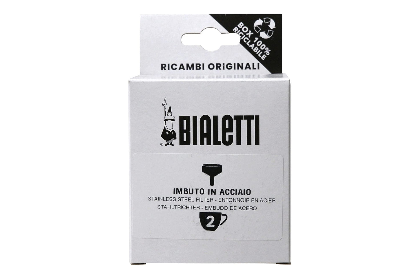 Bialetti Spare Parts, Includes 1 Funnel Filter, Compatible with Venus, Kitty, Musa (2 Cups)