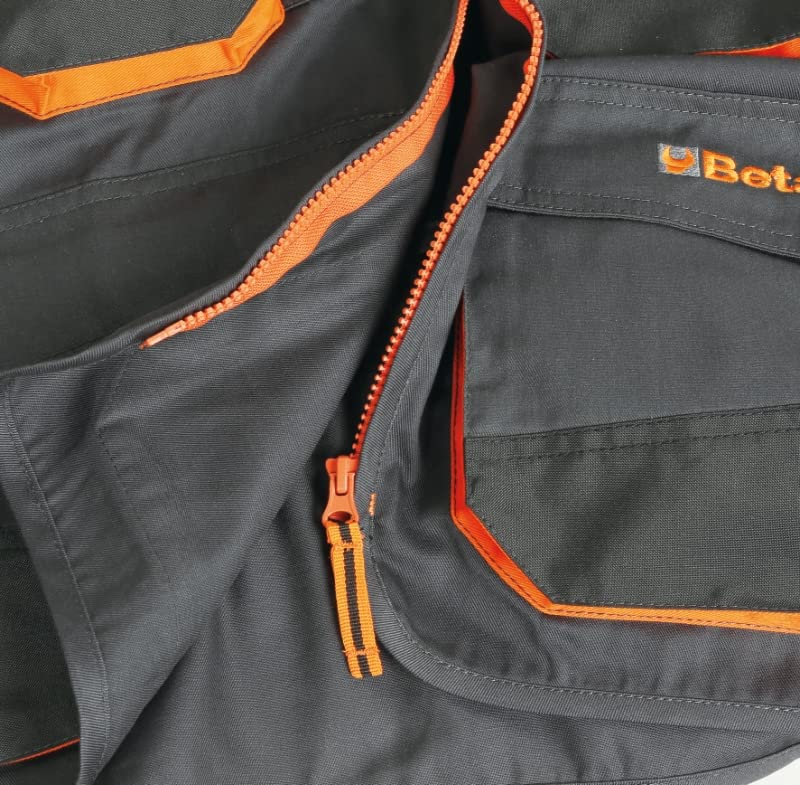 BETA 7867G M Gilet leggero da Lavoro in T/C twill, 65% Poliestere e 35% Cotone, con Tasche al Petto, Taschino Porta Penna, Inserto Porta Badge, Tasconi in Vita e Inserti Antiabrasione, Grigio