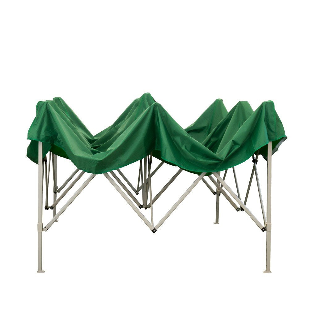 EverGreen Gazebo richiudibile 3x3 m pieghevole telo verde in PVC 100% impermeabile 9007