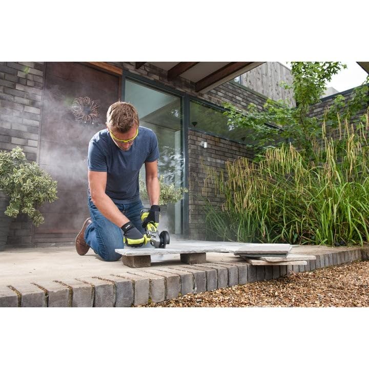 Ryobi R18AG7-0 Smerigliatrice Angolare Brushless a Batteria 18V ONE+, Batteria Non Inclusa, Diametro Disco 125mm