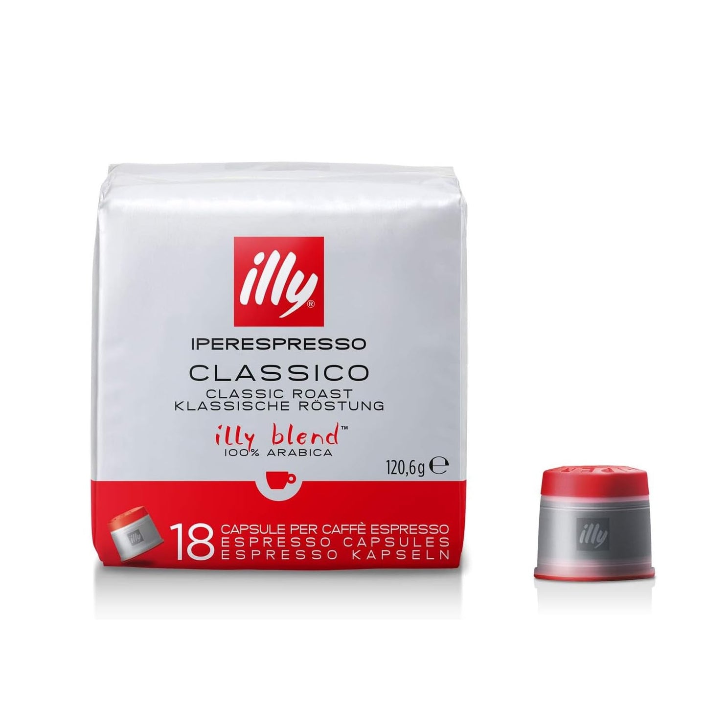illy Capsule Caffè Iperespresso Tostato CLASSICO, 6 Confezioni da 18 Capsule, Totale 108 Capsule