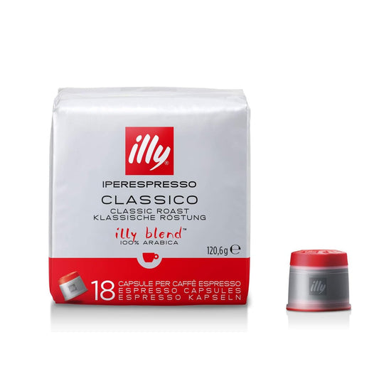 illy Capsule Caffè Iperespresso Tostato CLASSICO, 6 Confezioni da 18 Capsule, Totale 108 Capsule