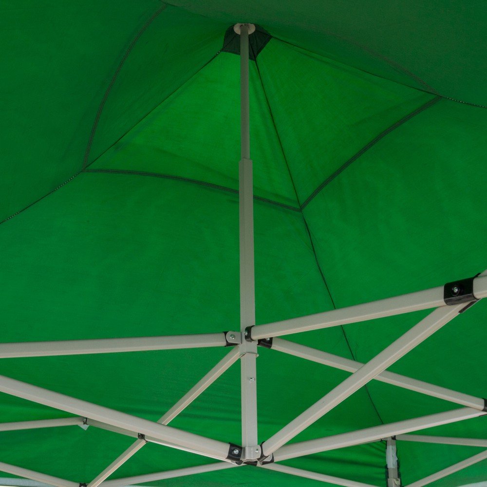 EverGreen Gazebo richiudibile 3x3 m pieghevole telo verde in PVC 100% impermeabile 9007