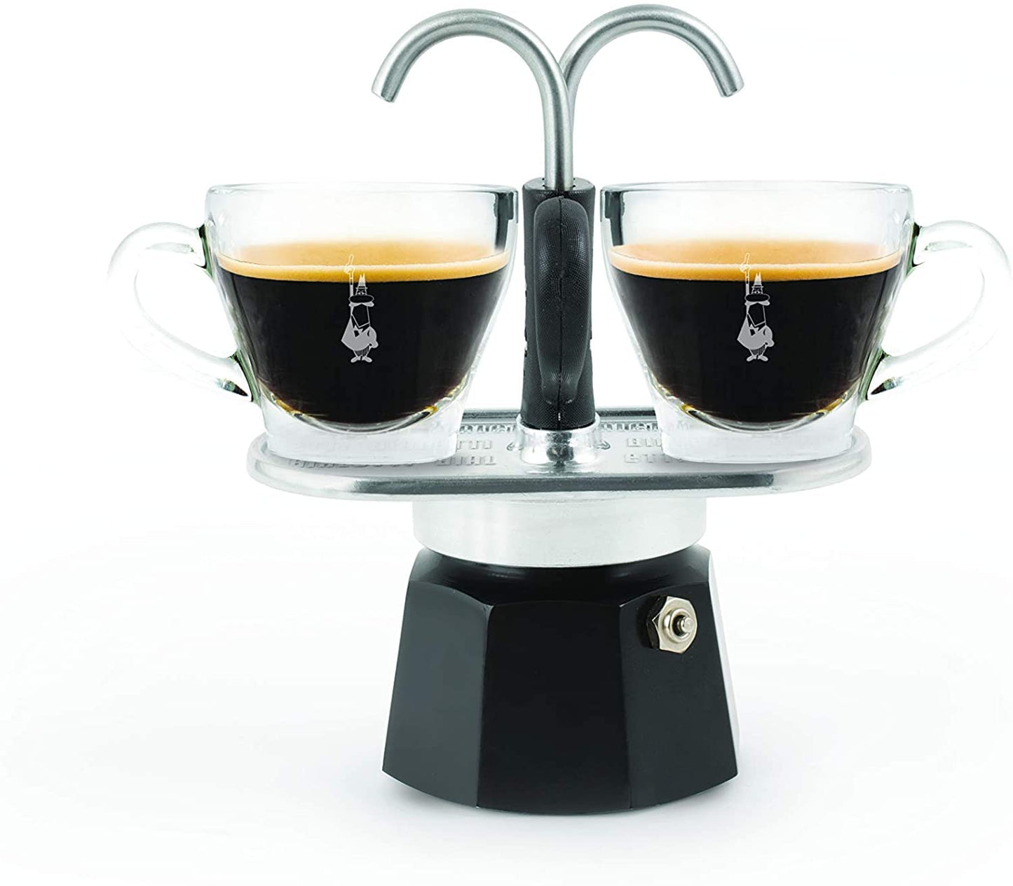 Bialetti Mini Express 2 Tazze, Alluminio, Tazzine non incluse