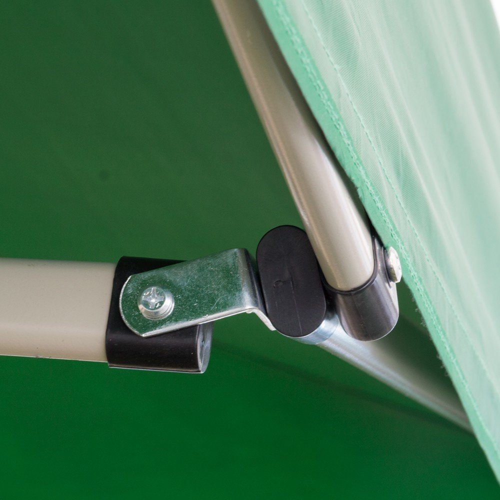 EverGreen Gazebo richiudibile 3x3 m pieghevole telo verde in PVC 100% impermeabile 9007