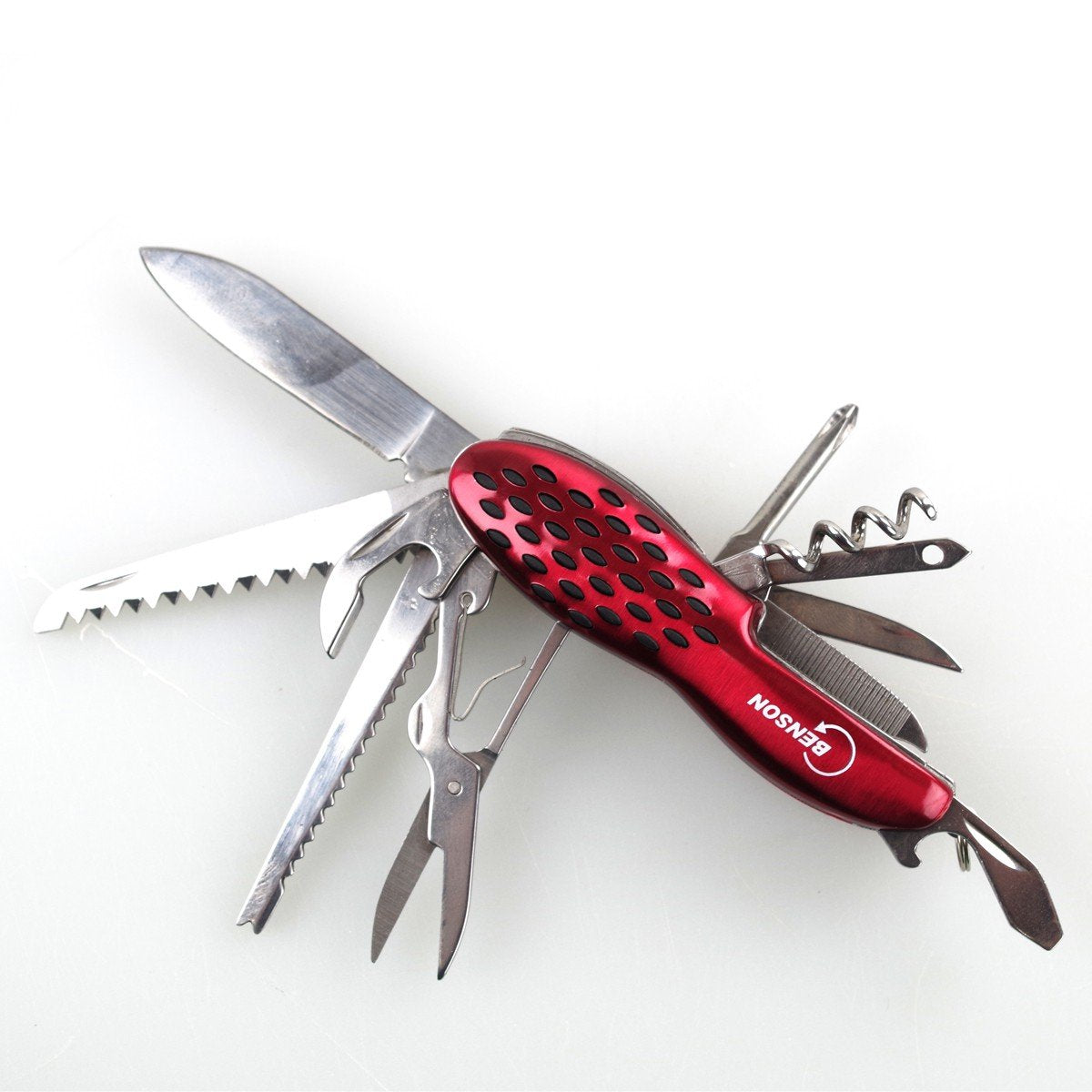 Coltellino Svizzero | Coltello Tascabile pieghevole, Multiuso, 12 funzioni