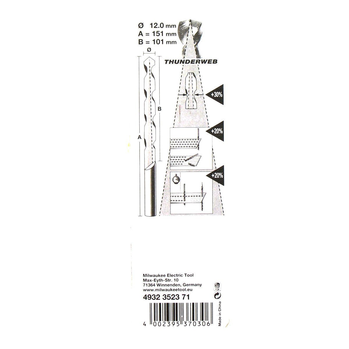 Milwaukee MIL2352371 – Punta a Spirale per Trapani