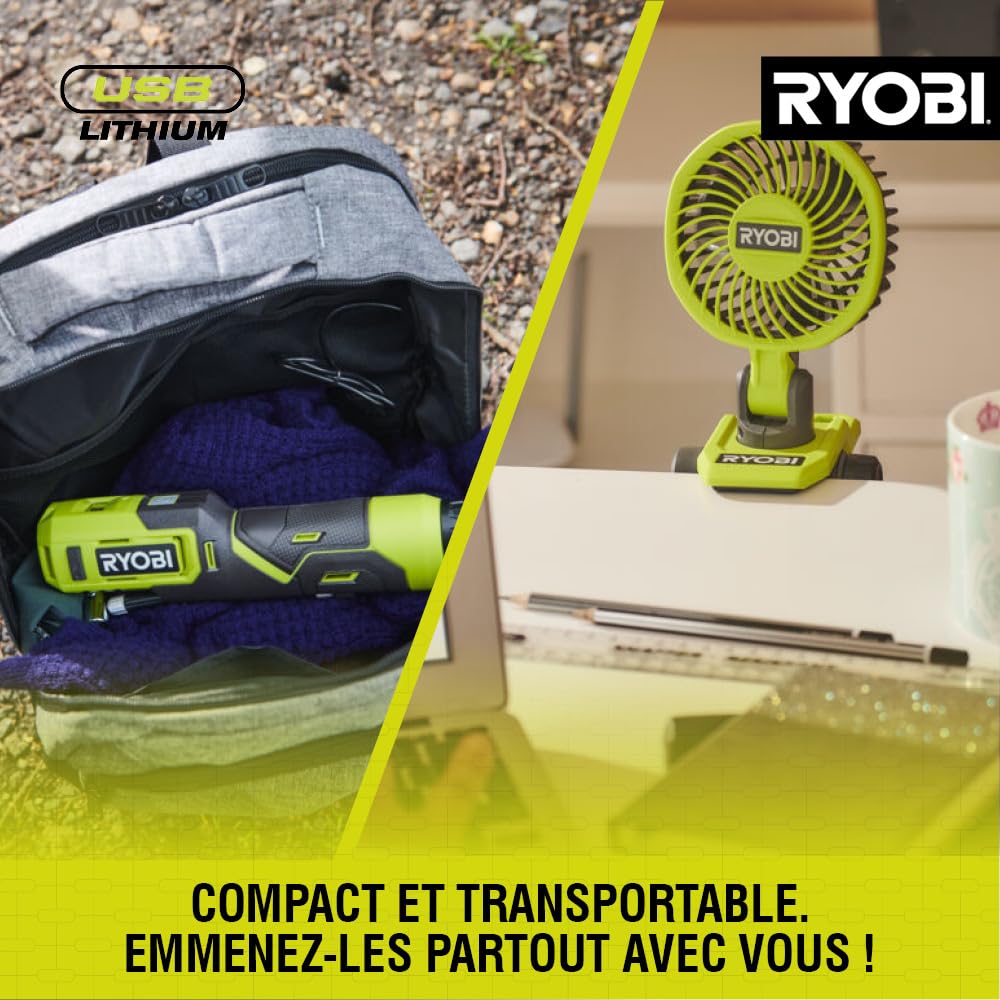 RYOBI RHC4-120G Coupeur à chaud pour polystyrène rechargeable avec batterie 4V