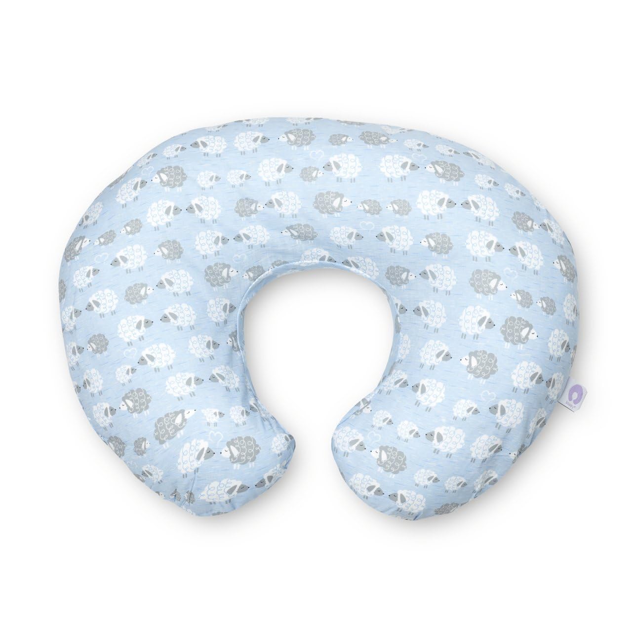 Support d'allaitement Boppy également connu sous le nom de coussin d'allaitement pour les nouveau-nés de 0 mois et plus, forme ergonomique avec soutien pour la mère et le bébé, soutien du nouveau-né pour l'allaitement et l'alimentation au biberon