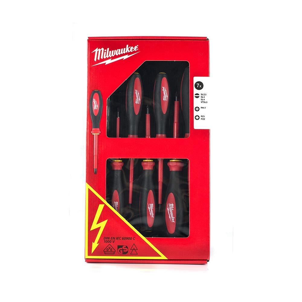 Milwaukee MW4932464067 Set di cacciaviti, Rosso