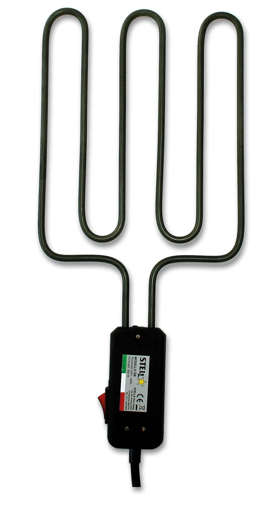 Stella Soc. Grill électrique en acier inoxydable 1900 Watt Made in Italy la Stella - G6