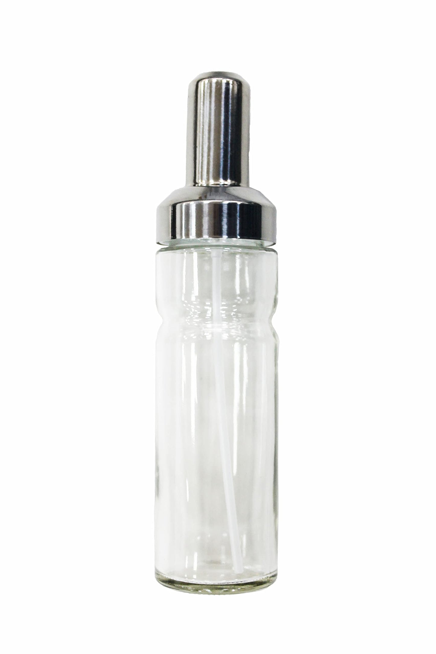 Fackelmann Oliera Trasparente a Spruzzo, Acciaio Inox, Argento, 200 ml