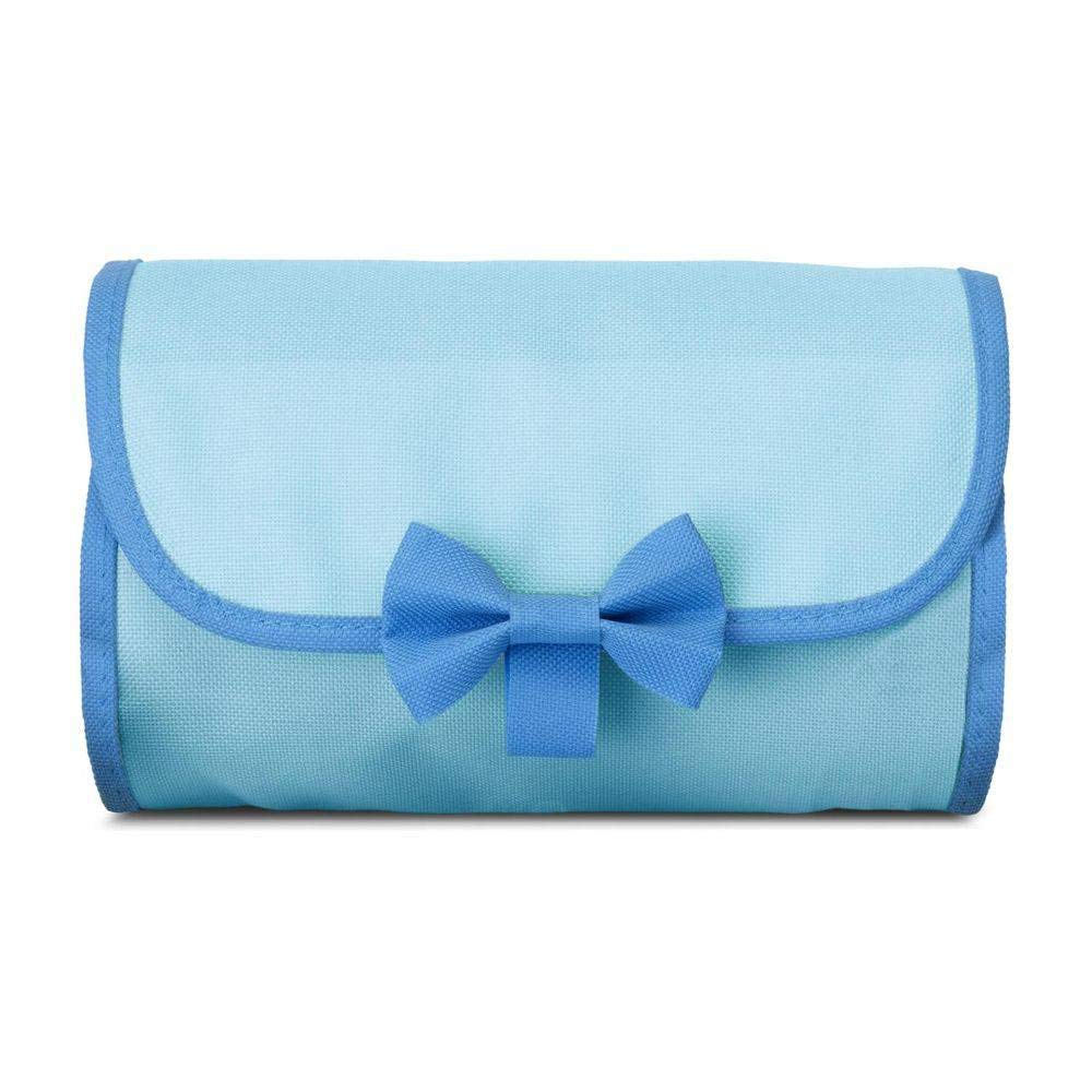 Chicco Set Igiene Per La Cura Dei Bambini, Composto Da Un Pettine, Una Spazzola Morbida, Termometro, Guanto Da Bagno In Spugna E Un Paio Di Forbici, Azzurro