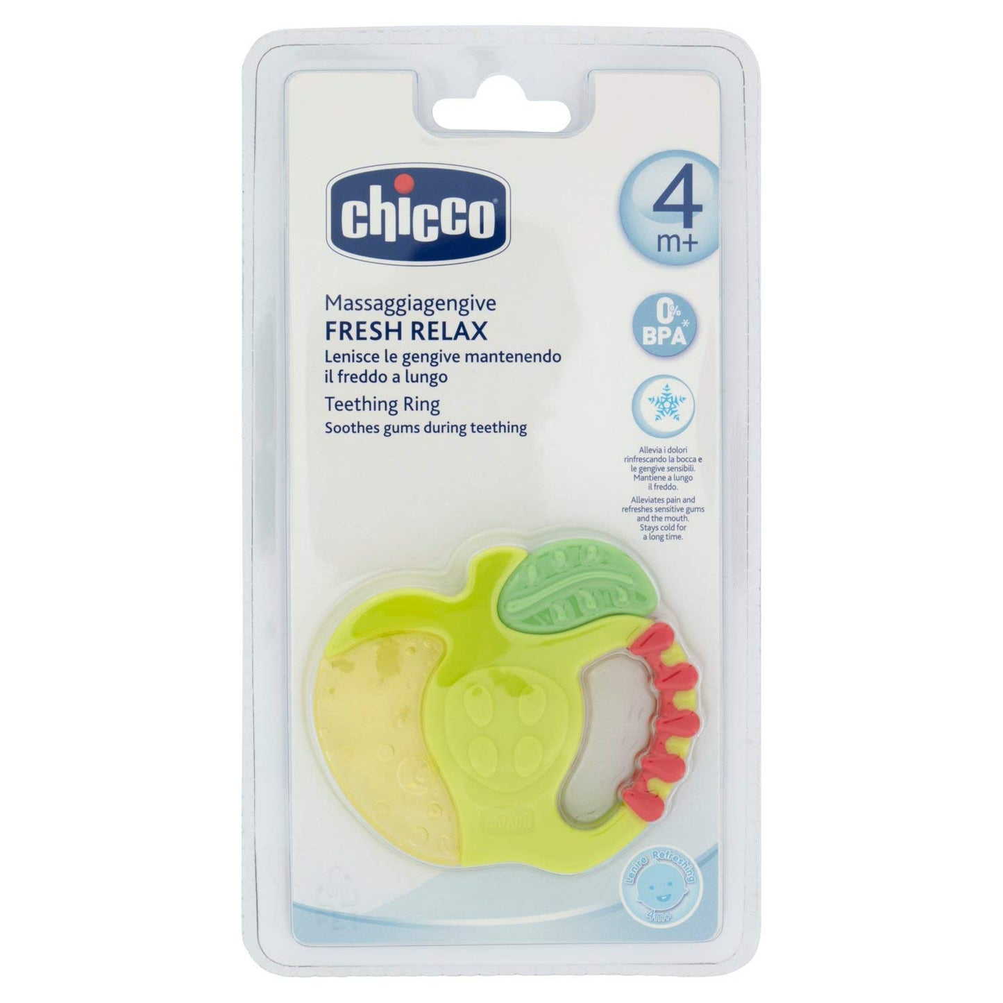 Chicco Massaggiagengive Fresh Relax, 4m+, Fragola Mela