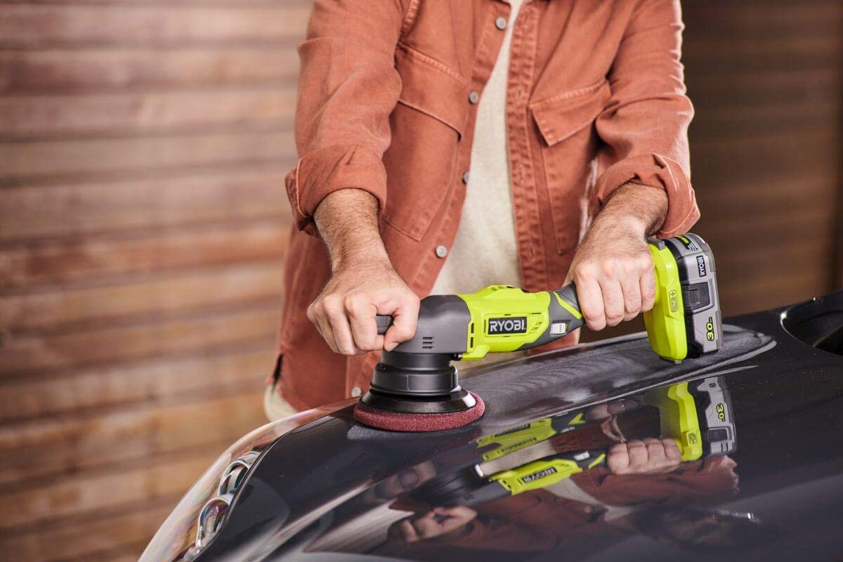 Ryobi R18P-0 Lucidatrice a Batteria 18V One+ a Velocità variabile 3.000 - 7.500 g/min,