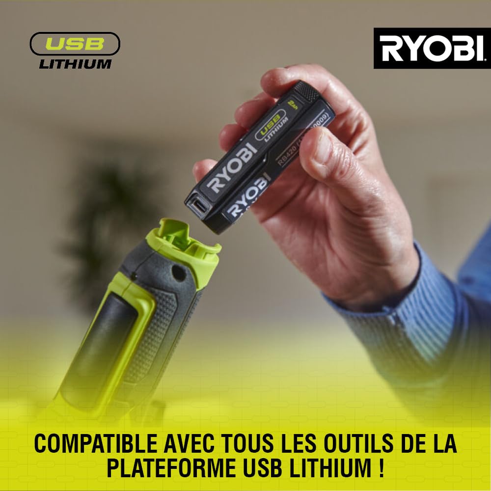 RYOBI RHC4-120G Coupeur à chaud pour polystyrène rechargeable avec batterie 4V