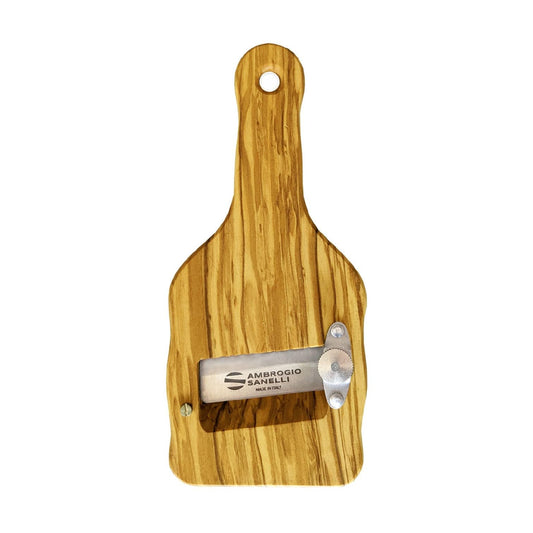 Sanelli Ambrogio Affettatartufi, Legno di Ulivo - Lama in Acciaio Inox Liscia, regolabile