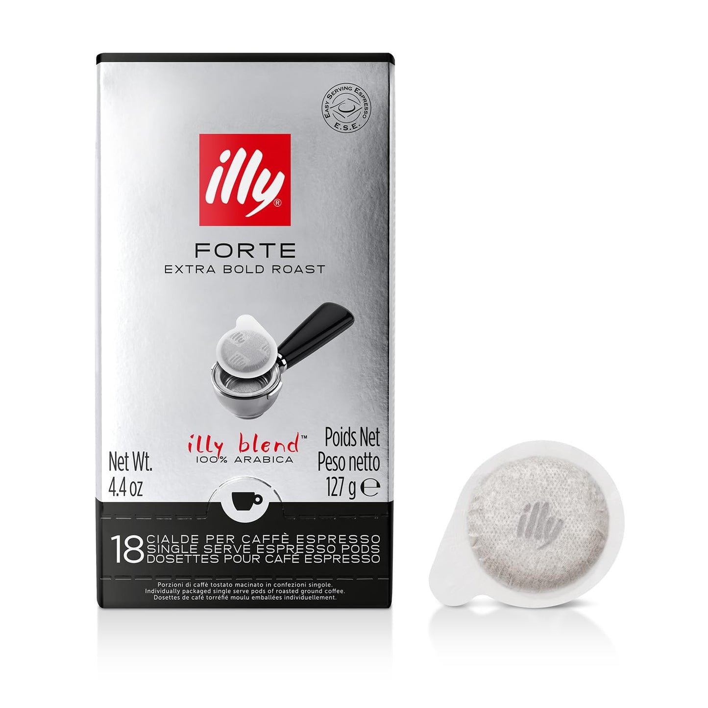 ESE Single-dose STRONG roasted coffee pods - 12 packs of 18 pods, Total 216 pods