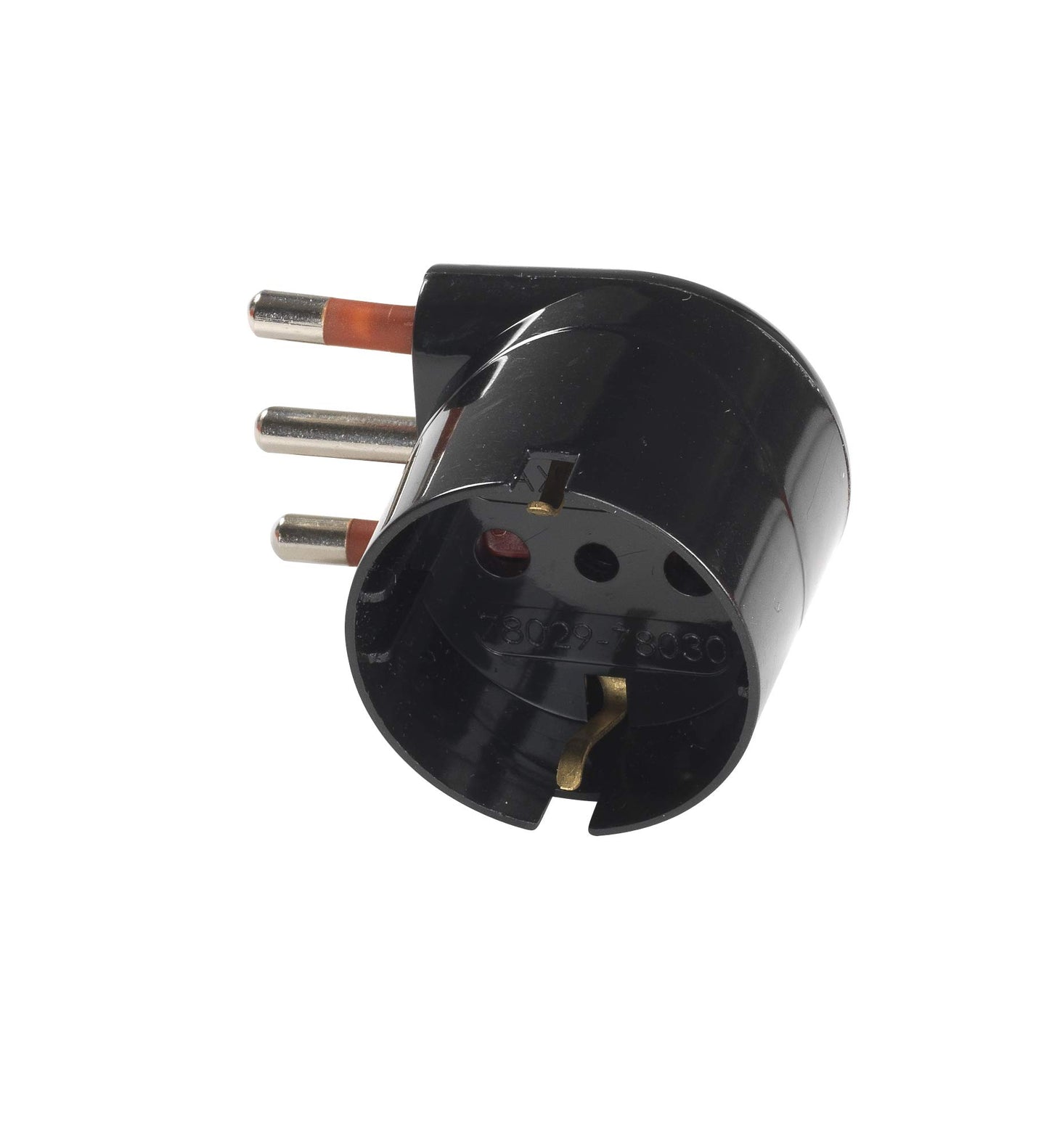 ROSI Adattatore Schuko 90° Slim Salvaspazio, Ultra Piatto