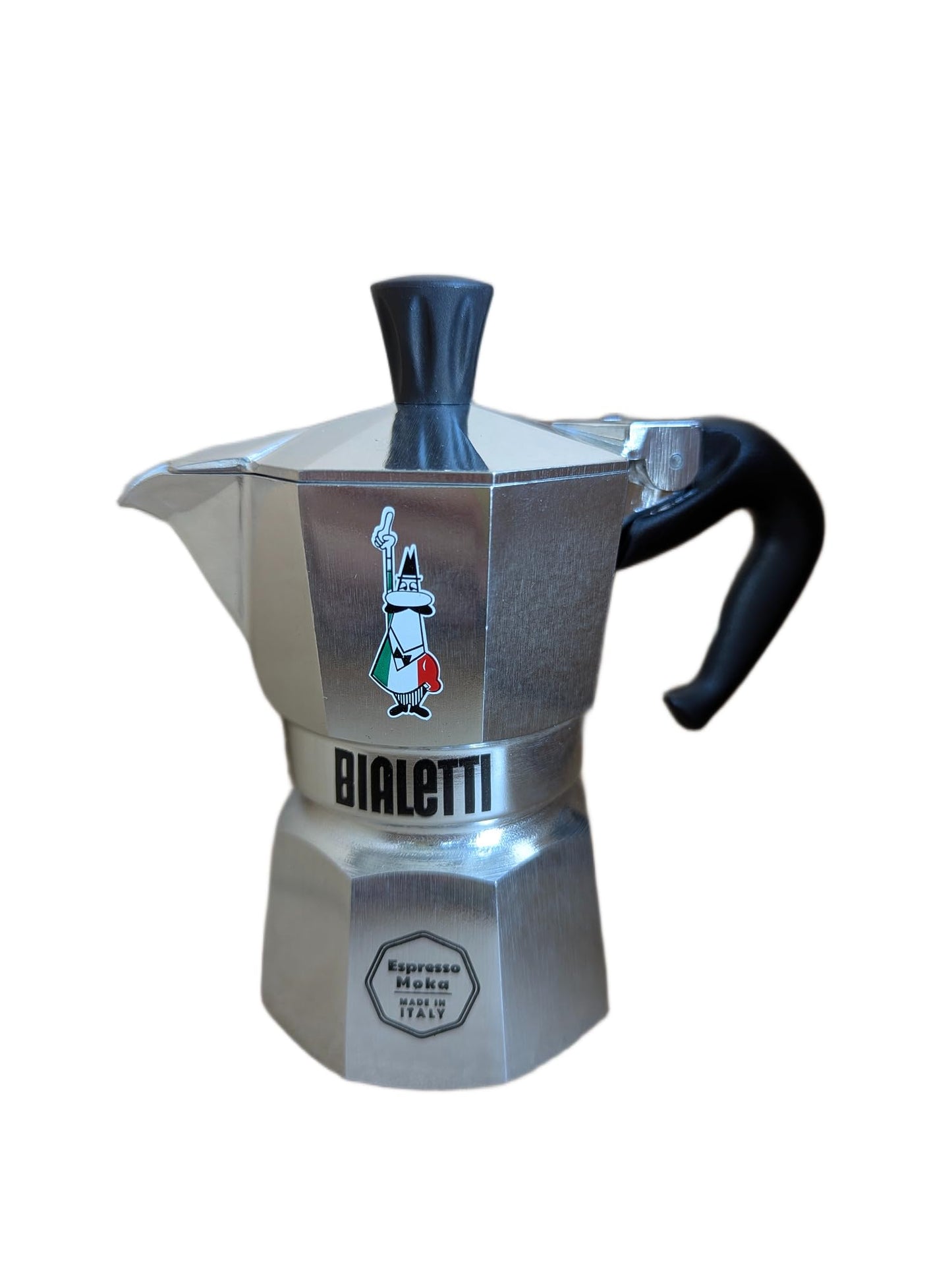Bialetti Moka Express Omino Icona Limited Edition (Silver, 3 Tazze)