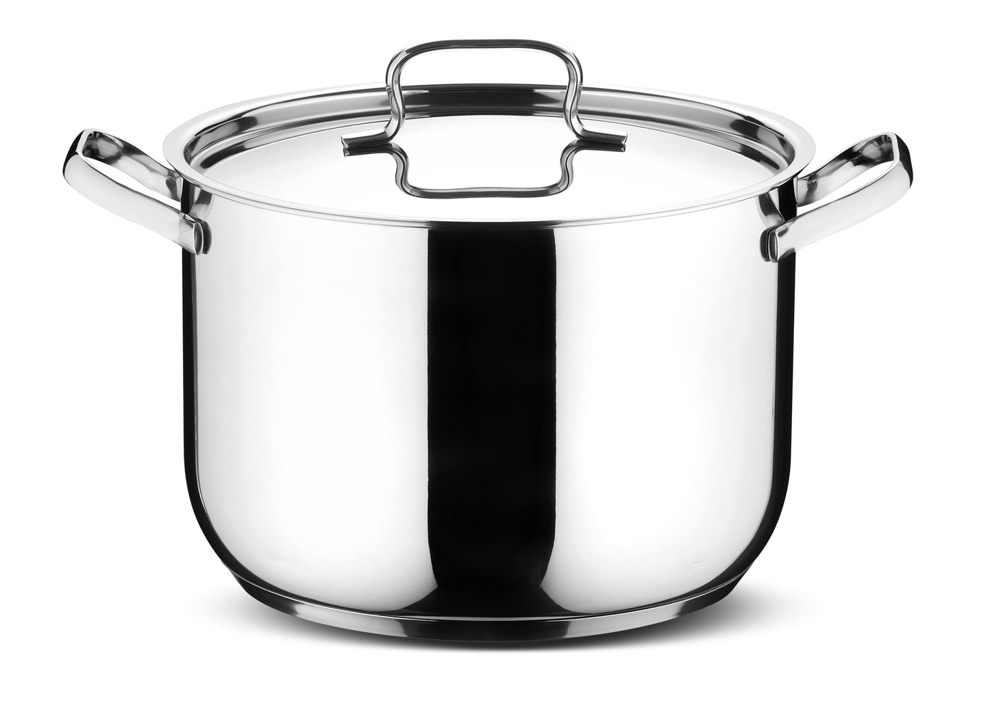 Lagostina Set of Induction, Gas and Oven Cookware in 18/10 Stainless Steel, 13 Pieces, Triple Layer Lagoseal Plus Bottom, Cookware Set with 4 Saucepans, 2 Saucepans, 4 Lids, 3 Kitchen Utensils