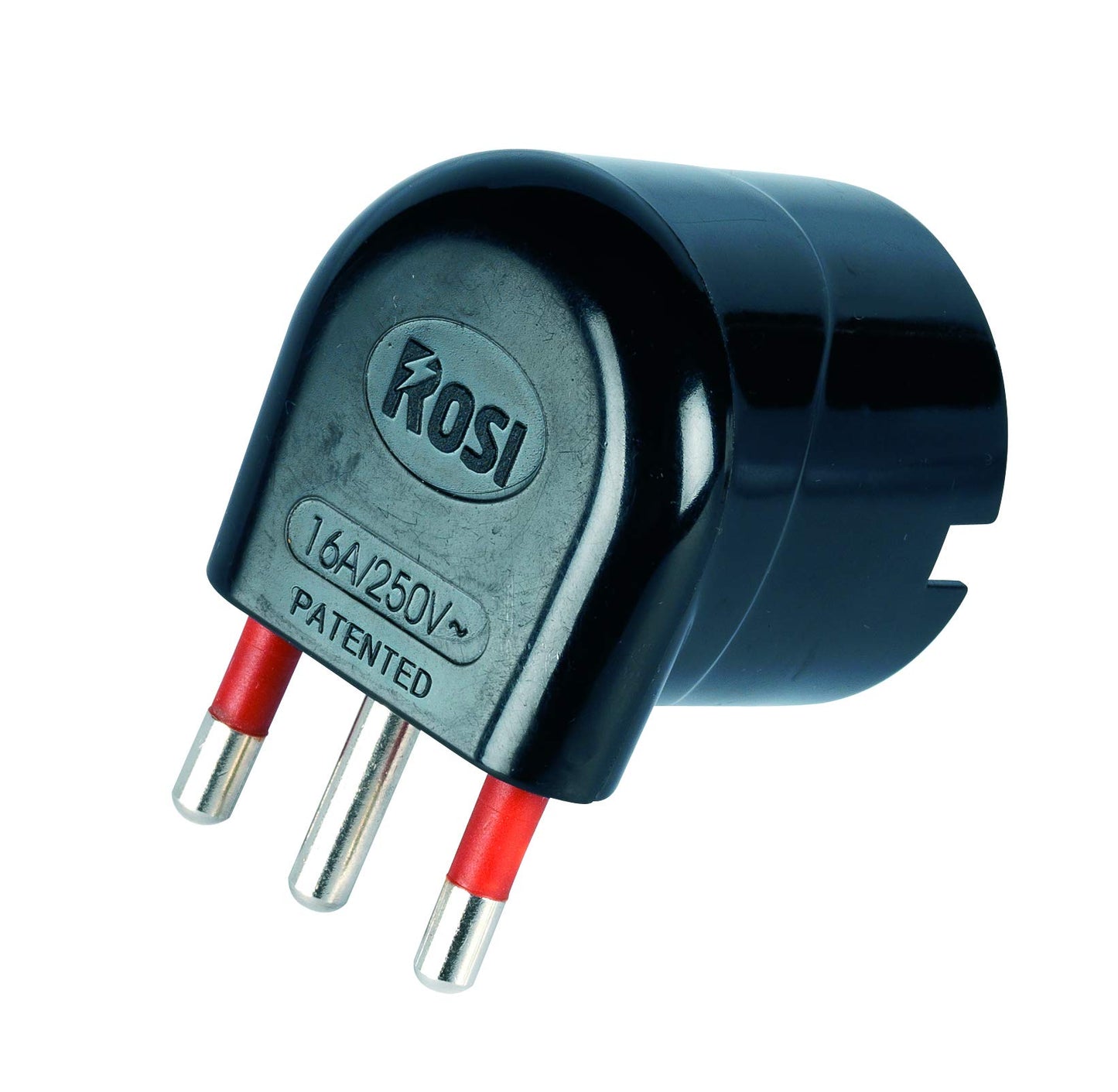 ROSI Adattatore Schuko 90° Slim Salvaspazio, Ultra Piatto