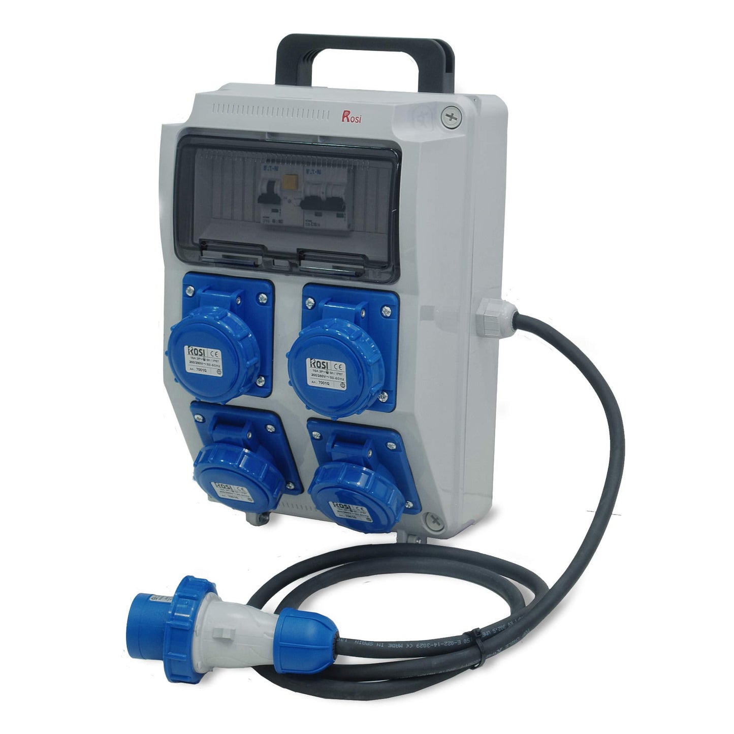 ROSI 2240E Quadro Mobile da Cantiere ASC IP55 16A 230v 03KW 4 Prese Industriali