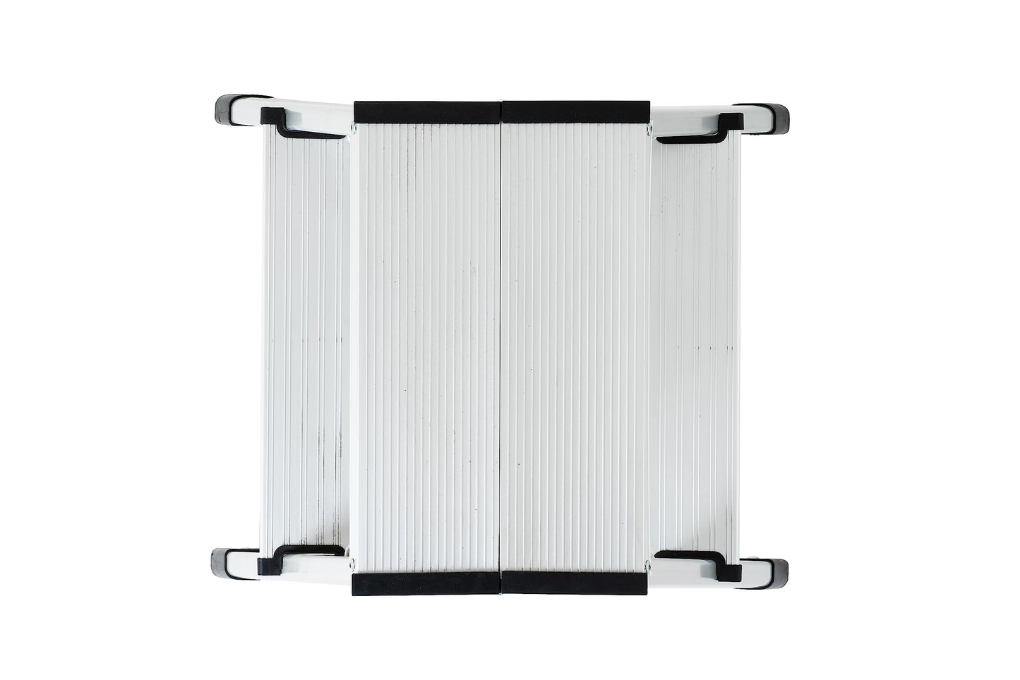 GIERRE Sgabello in alluminio STYLO – doppia salita con 1 gradino + piano, antiscivolo, portata 150 kg, salvaspazio