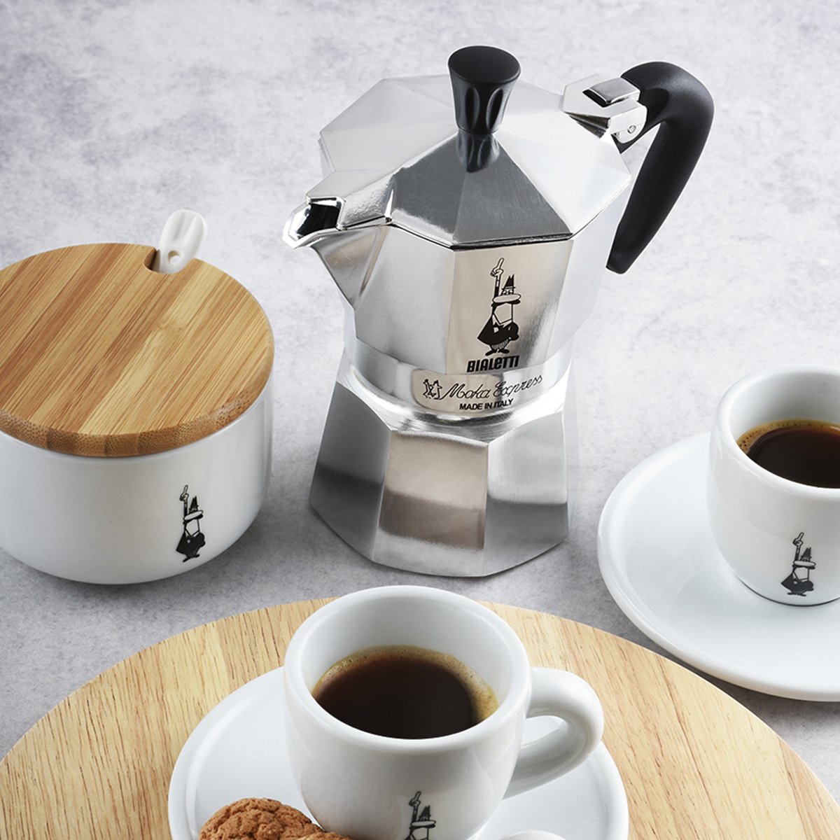 Bialetti Caffettiera 9 Tazze Moka Express Molto Grande in Allumino