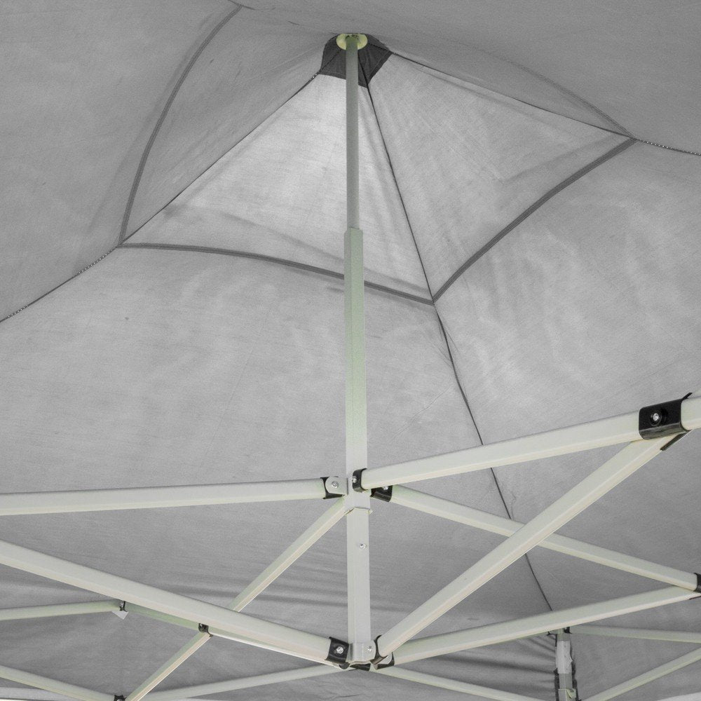 EverGreen Gazebo richiudibile 3x6 m Pieghevole Telo Bianco in PVC 100% Impermeabile 9012