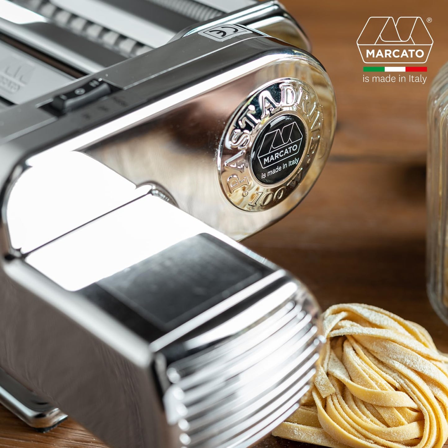 Marcato PD-220V Motore per Macchina per Pasta, 100W, Plastica, Argento