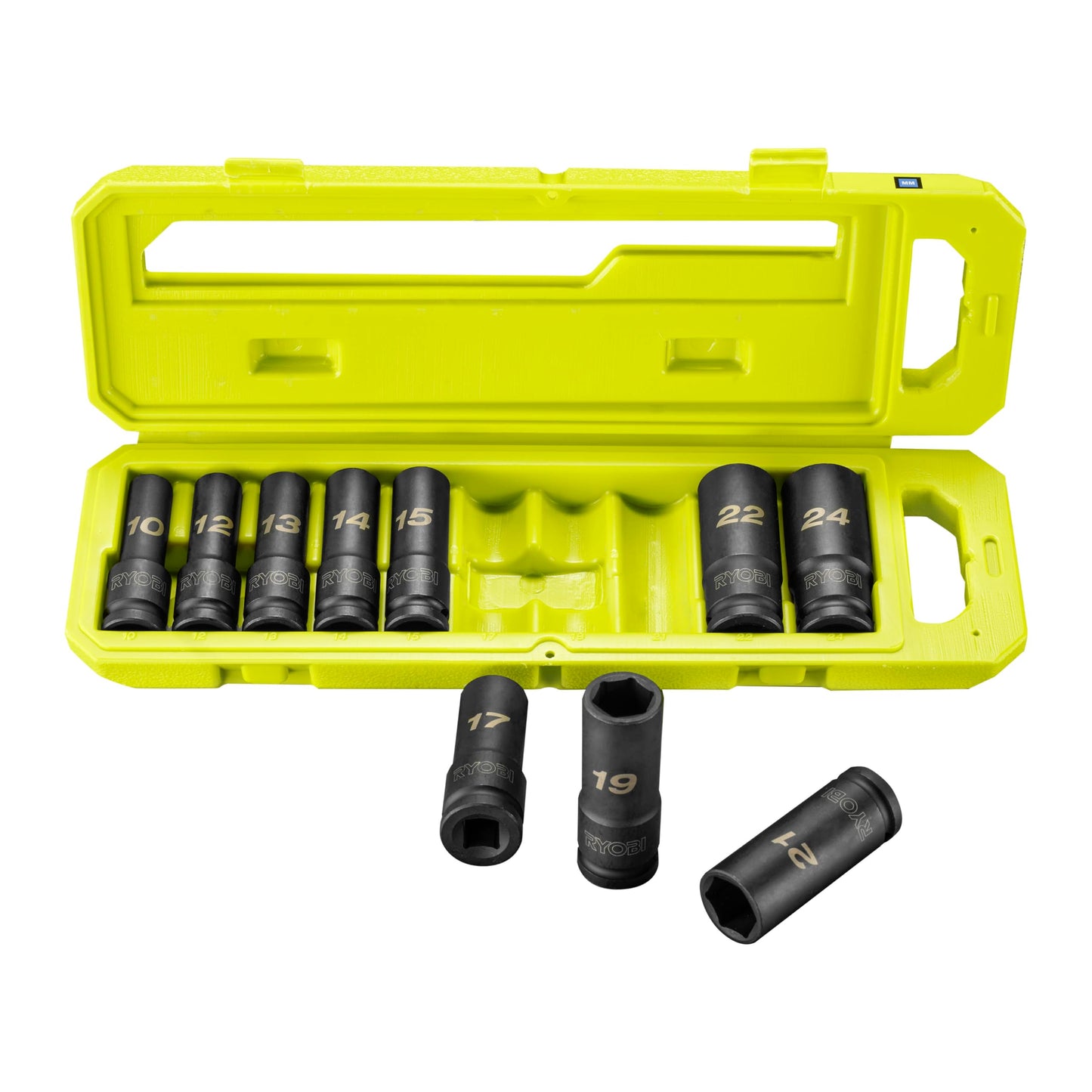 RYOBI - 10 bussole esagonali da 1/2" (17, 19, 21 mm) - RHDIS10PC