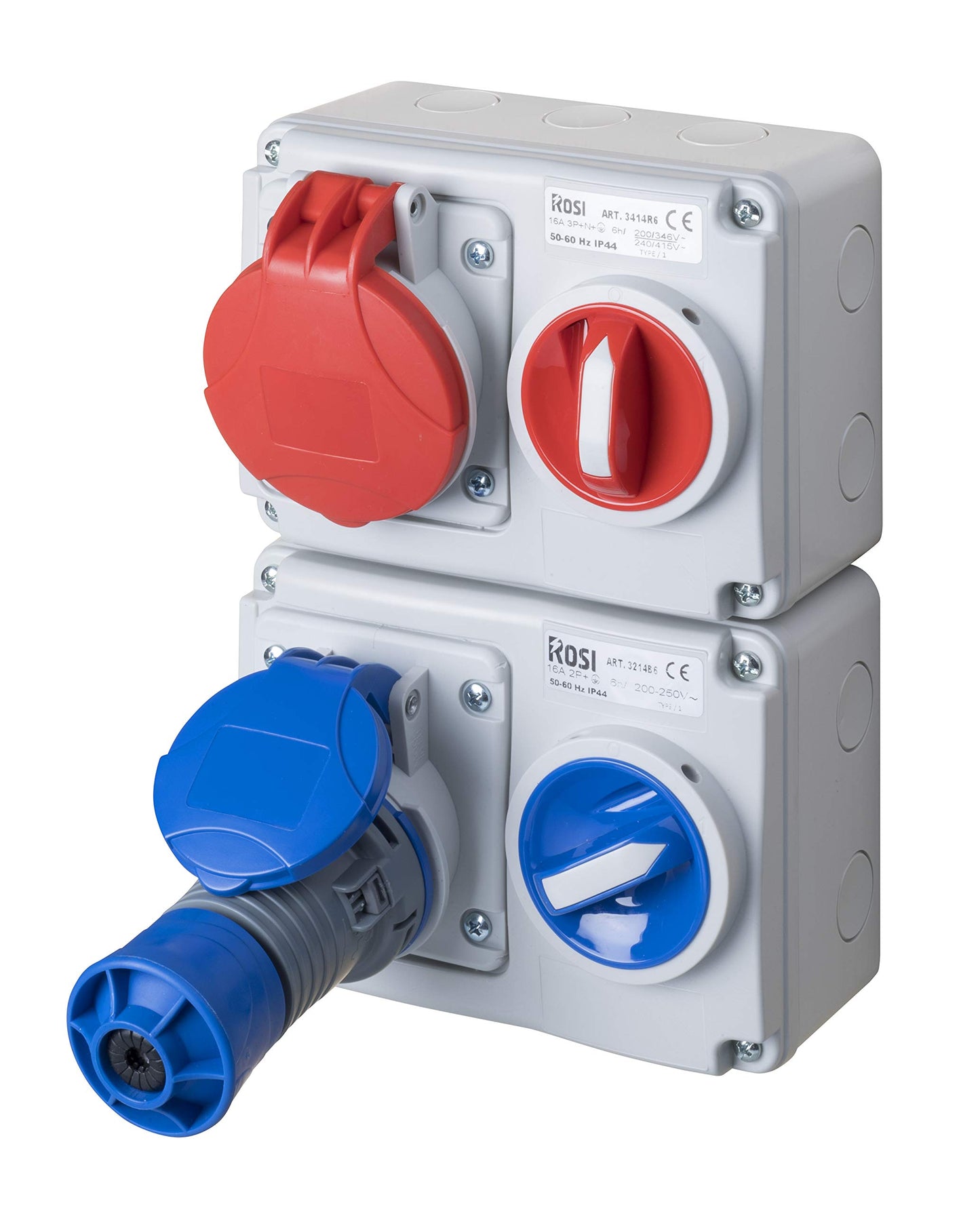 ROSI 3332R6 | Presa Interbloccata Orizzontale 32A, 380V Potezione IP67