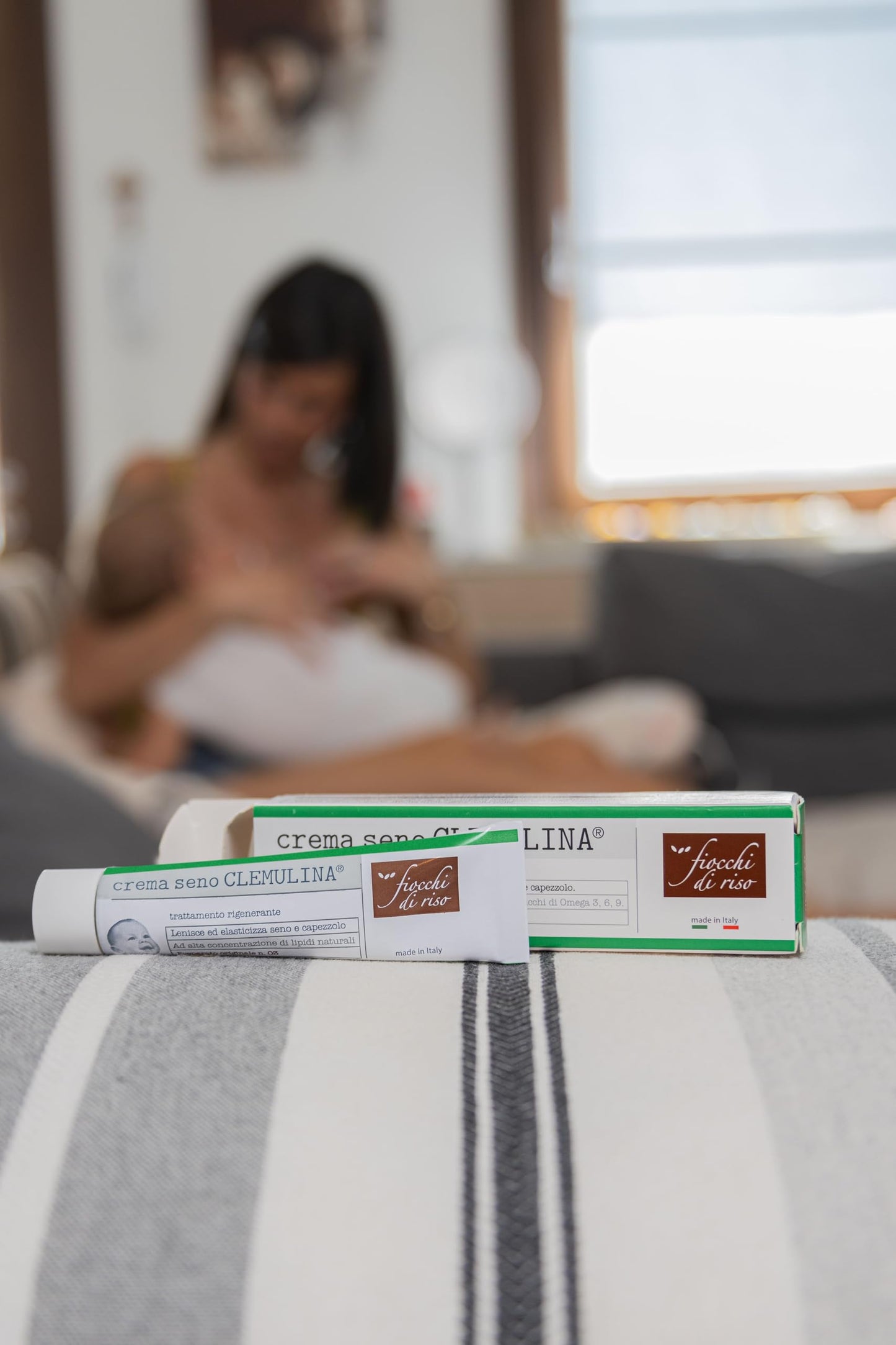 Fiocchi di Riso - Crema seno CLEMULINA - 15ml - ALLATTAMENTO - Lenisce ed elasticizza seno e capezzolo, previene irritazioni e screpolature.