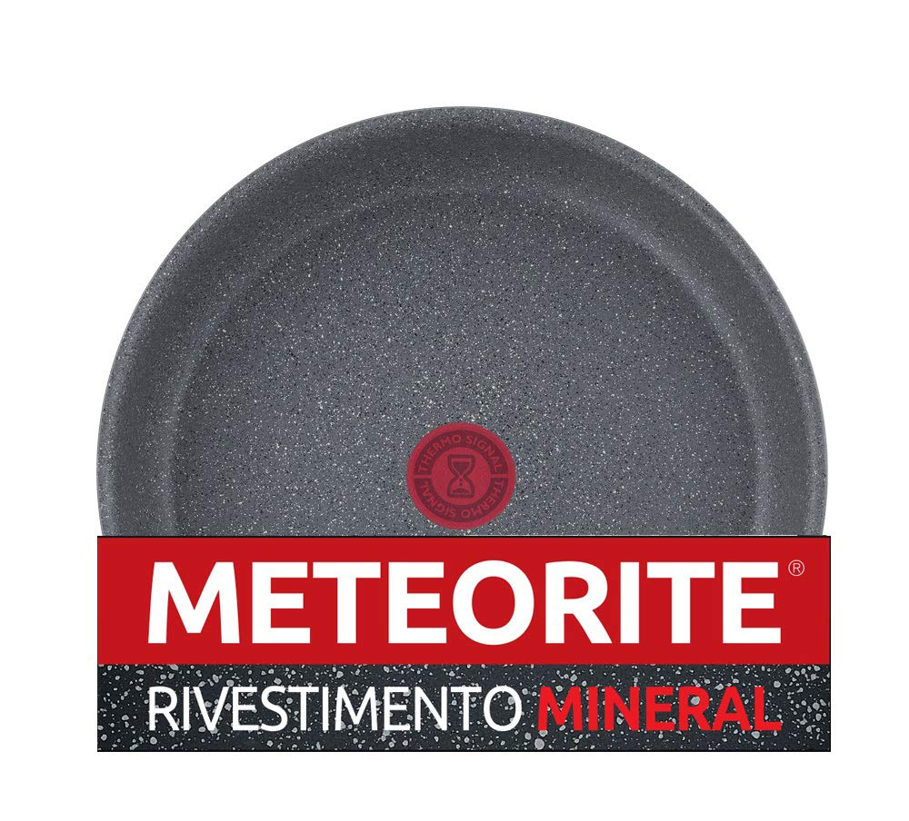 Lagostina Set di Pentole e Padelle Antiaderenti in Alluminio per Induzione, Gas e Forno, 10 Pezzi, Batteria con Casseruola Fonda, Padella, Tegame, Wok, 4 Coperchi, 2 Manici Amovibili